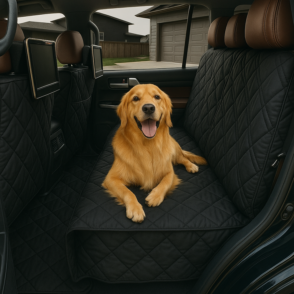 Formosa Covers X-Large Car Seat Cover For Dogs and Pets 56"W Black