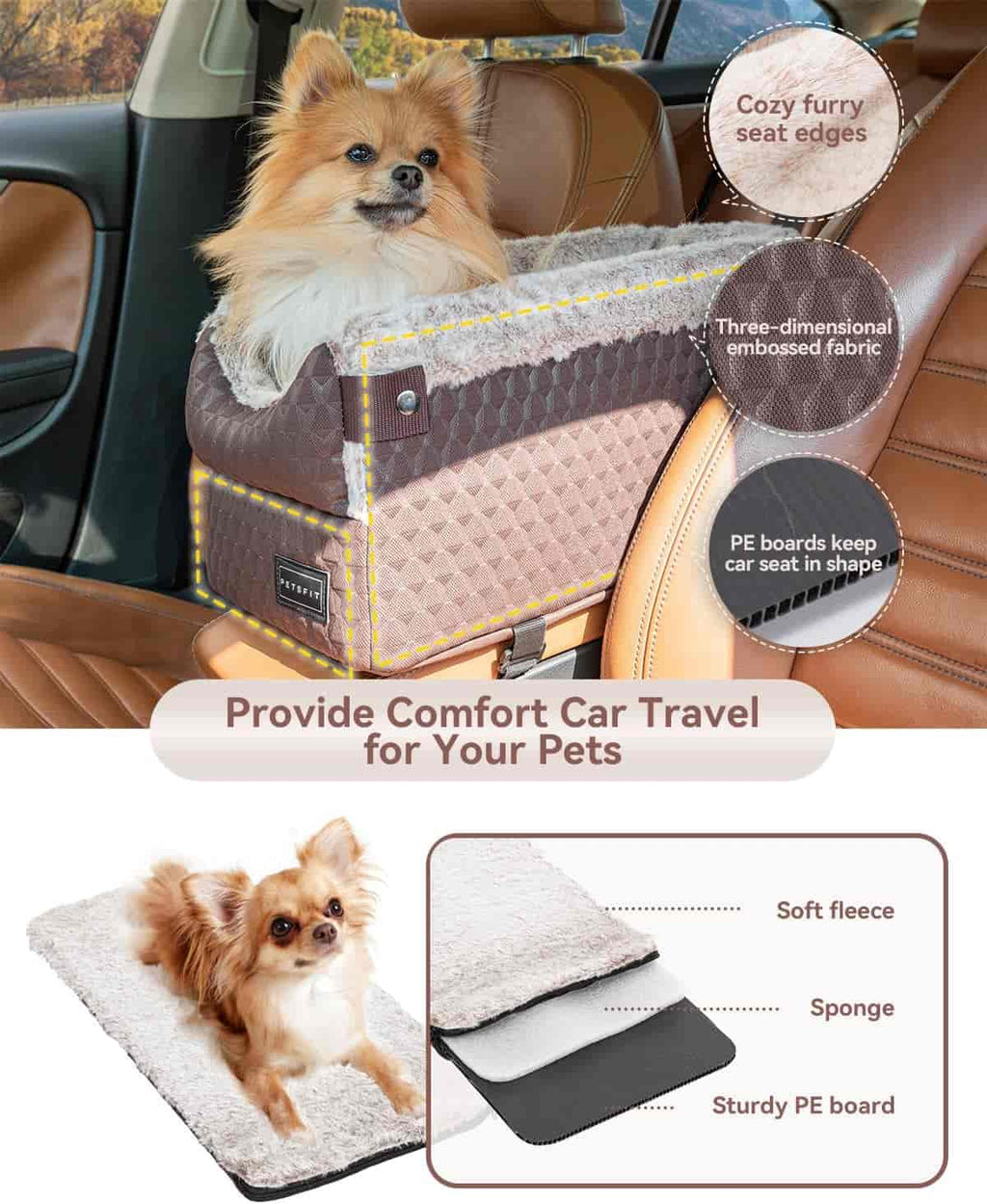 PETSFIT Console Dog Car Seat