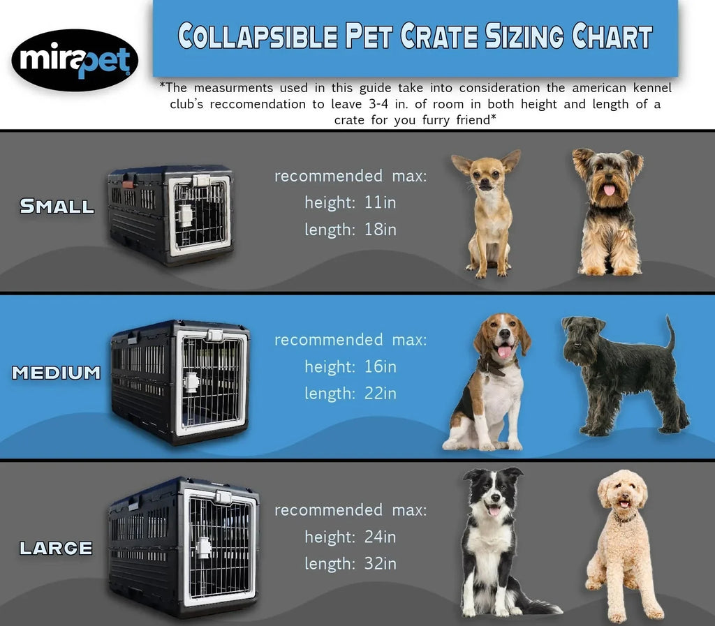 Mirapet Collapsible Hard-Sided Pet Crate –  Easy Travel & Storage