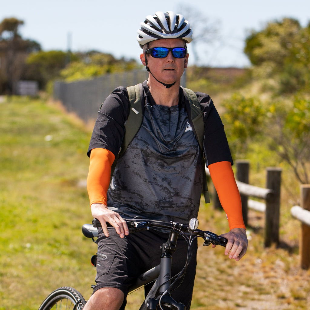 UV Cycling Sleeves - Orange