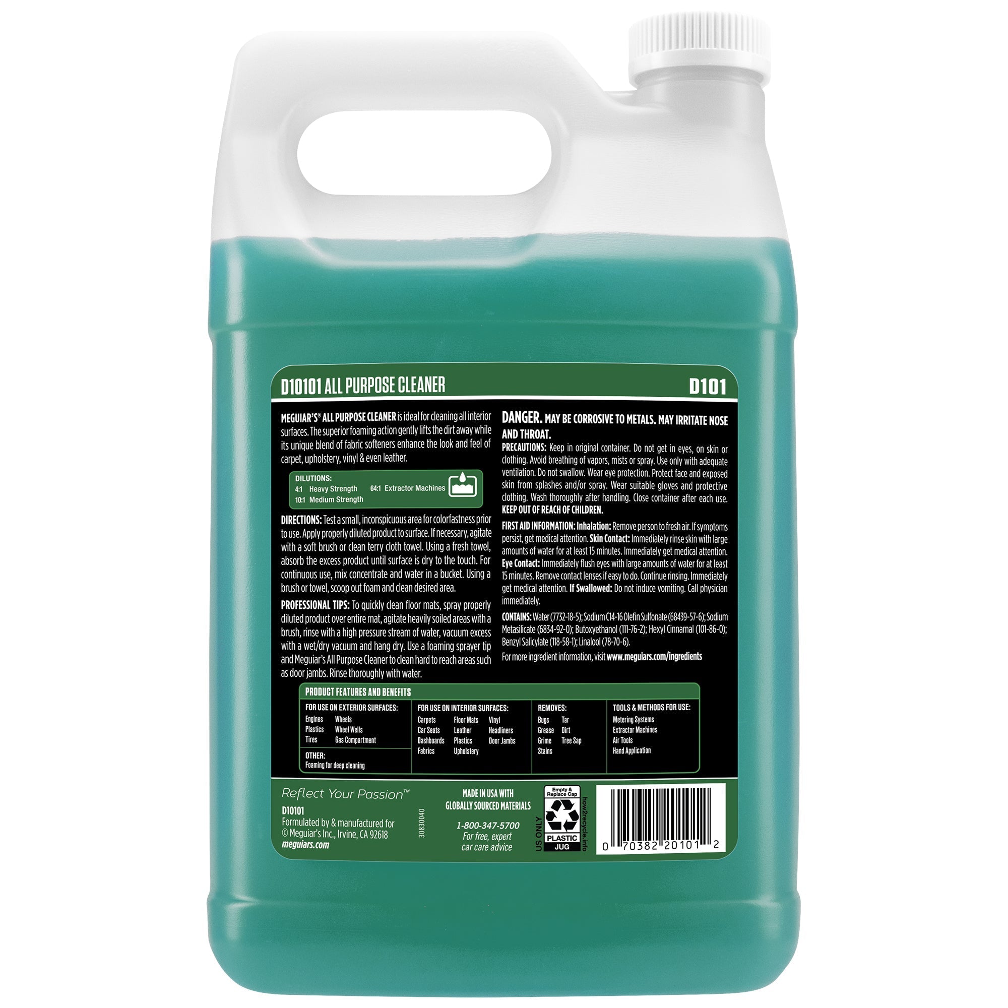 Meguiar's All Purpose Cleaner, D10101 - 1 gal.