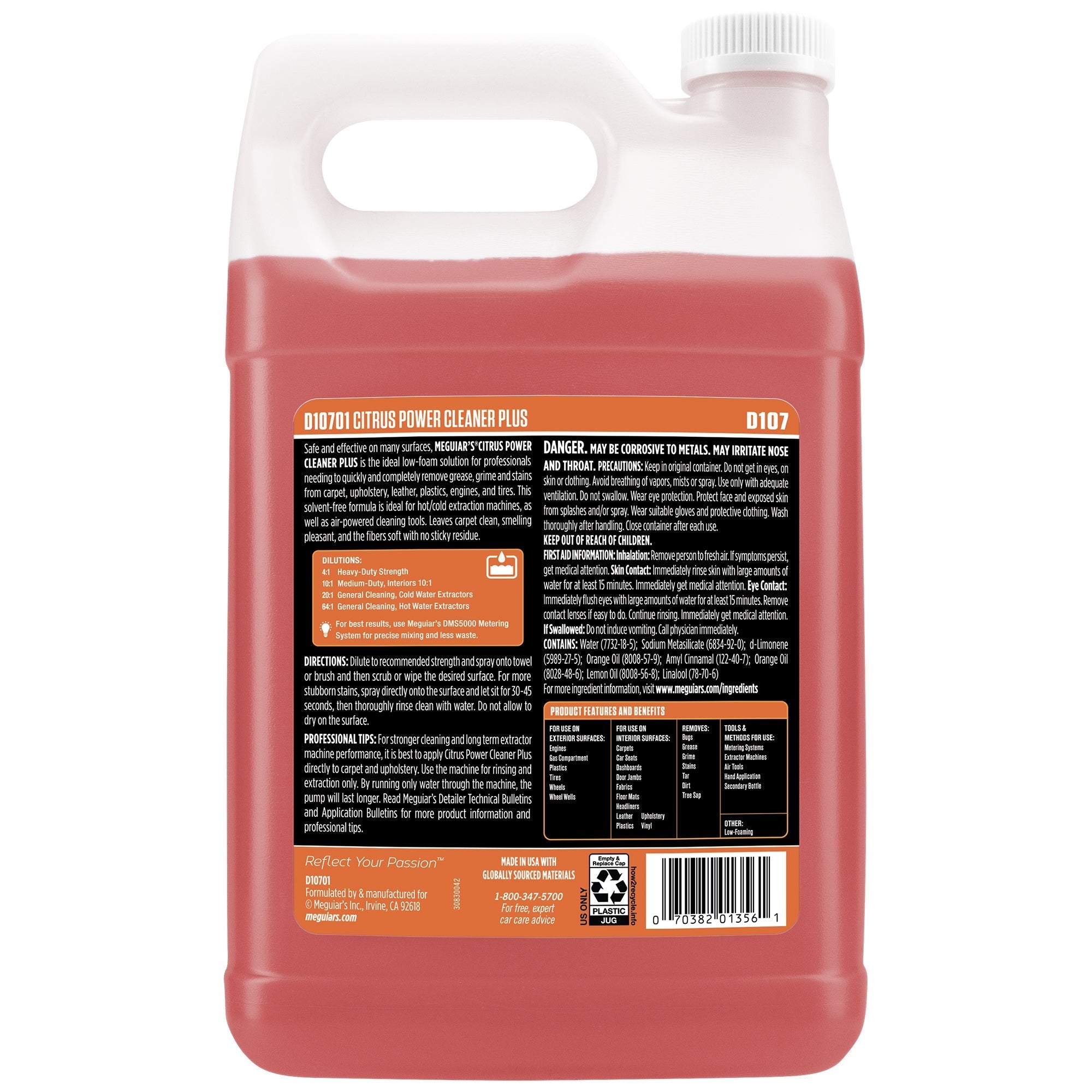 Meguiar's Citrus Power Cleaner Plus, D10701 - 1 gal.