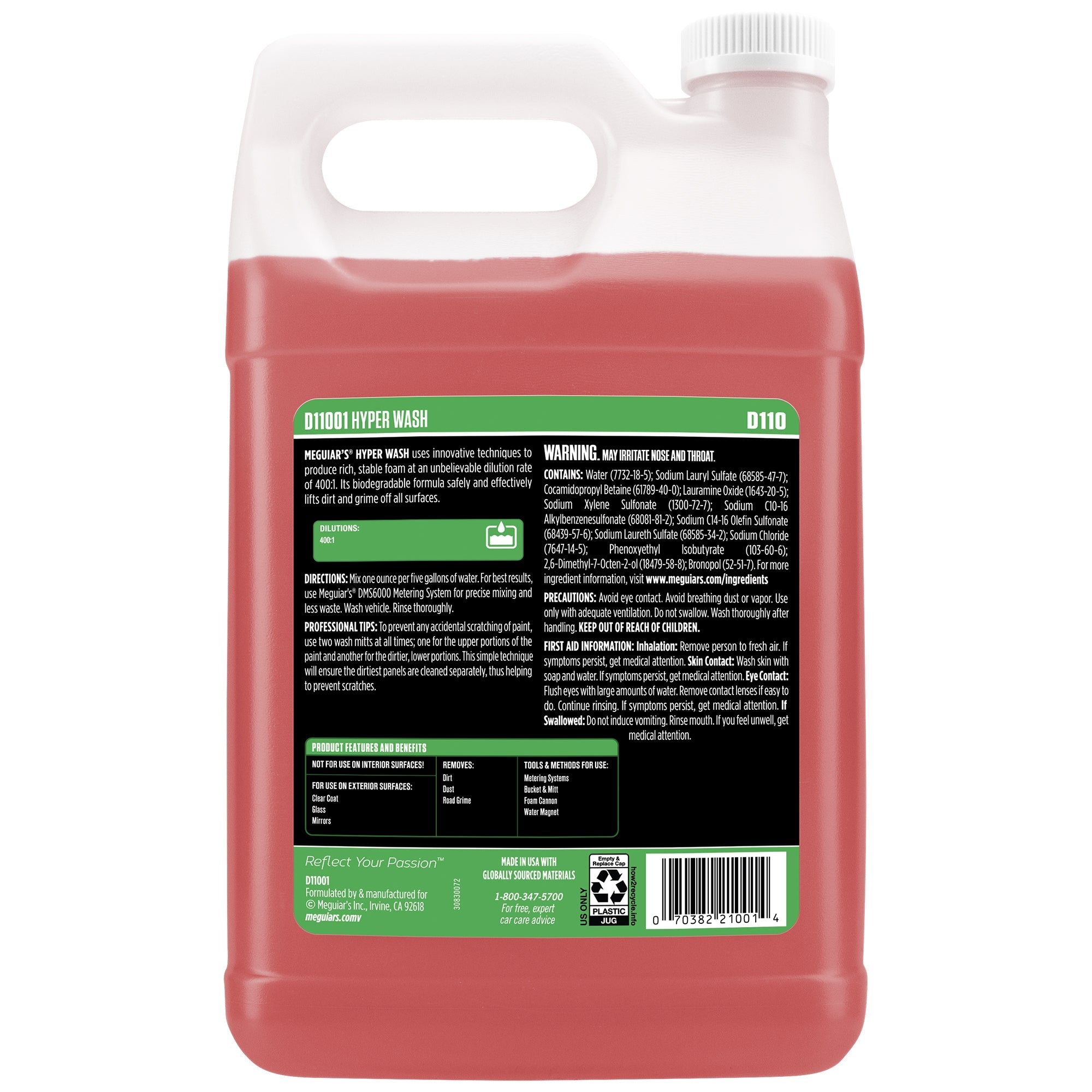 Meguiar's Hyper Wash, D11001 - 1 gal.