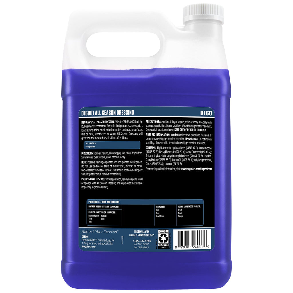 Meguiar's All Season Dressing, D16001 - 1 gal.