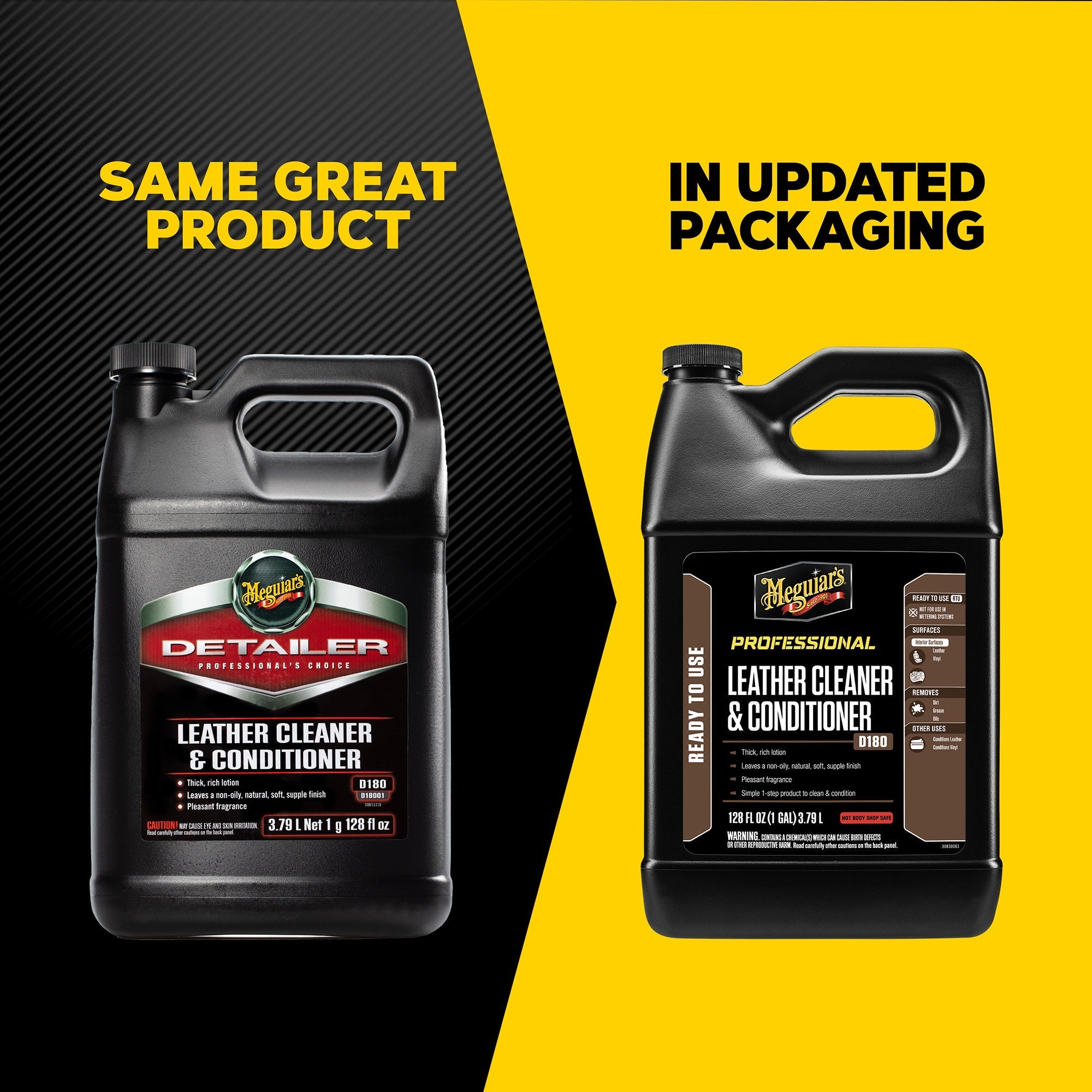 Meguiar's Leather Cleaner & Conditioner, D18001 - 1 gal.