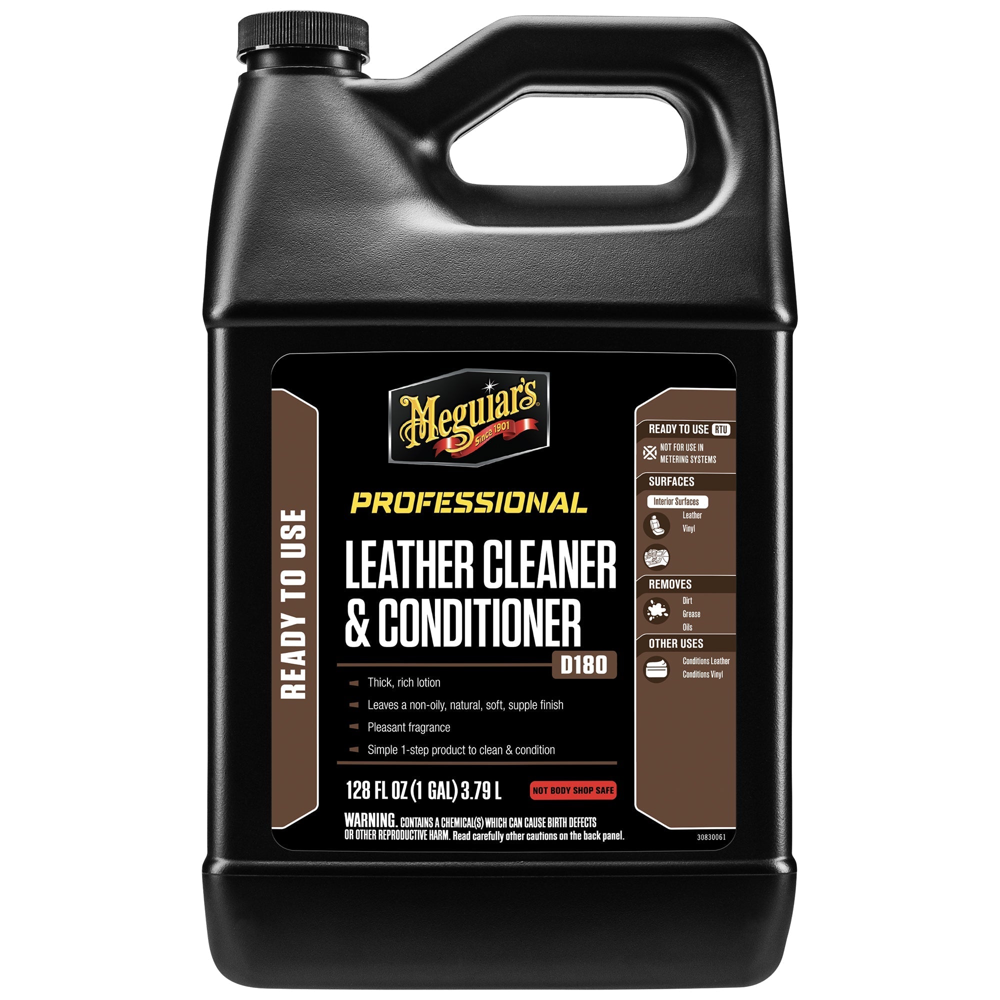 Meguiar's Leather Cleaner & Conditioner, D18001 - 1 gal.