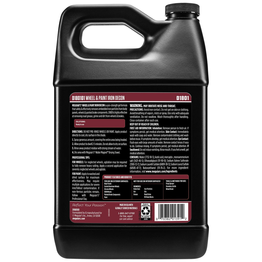 Meguiar's Wheel & Paint Iron Decon, D180101 - 1 gal.