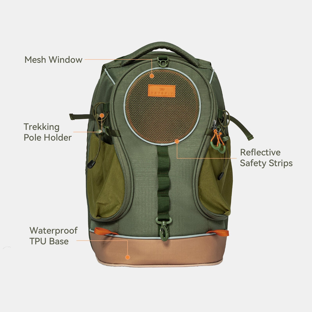 PETSFIT WILDPATH Pet Carrier Backpack for Hiking for Small Dogs & Cats