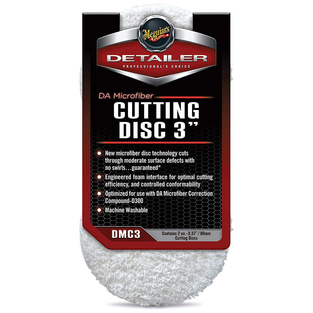 Meguiar's DA Microfiber Cutting Discs, DMC3 - 3" (2 pack)