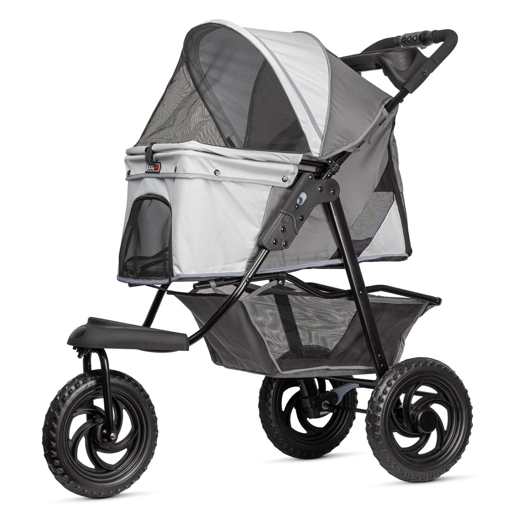Dogline TrailRunner Pet Stroller with 12" Mixed Terrain Rubber Tires