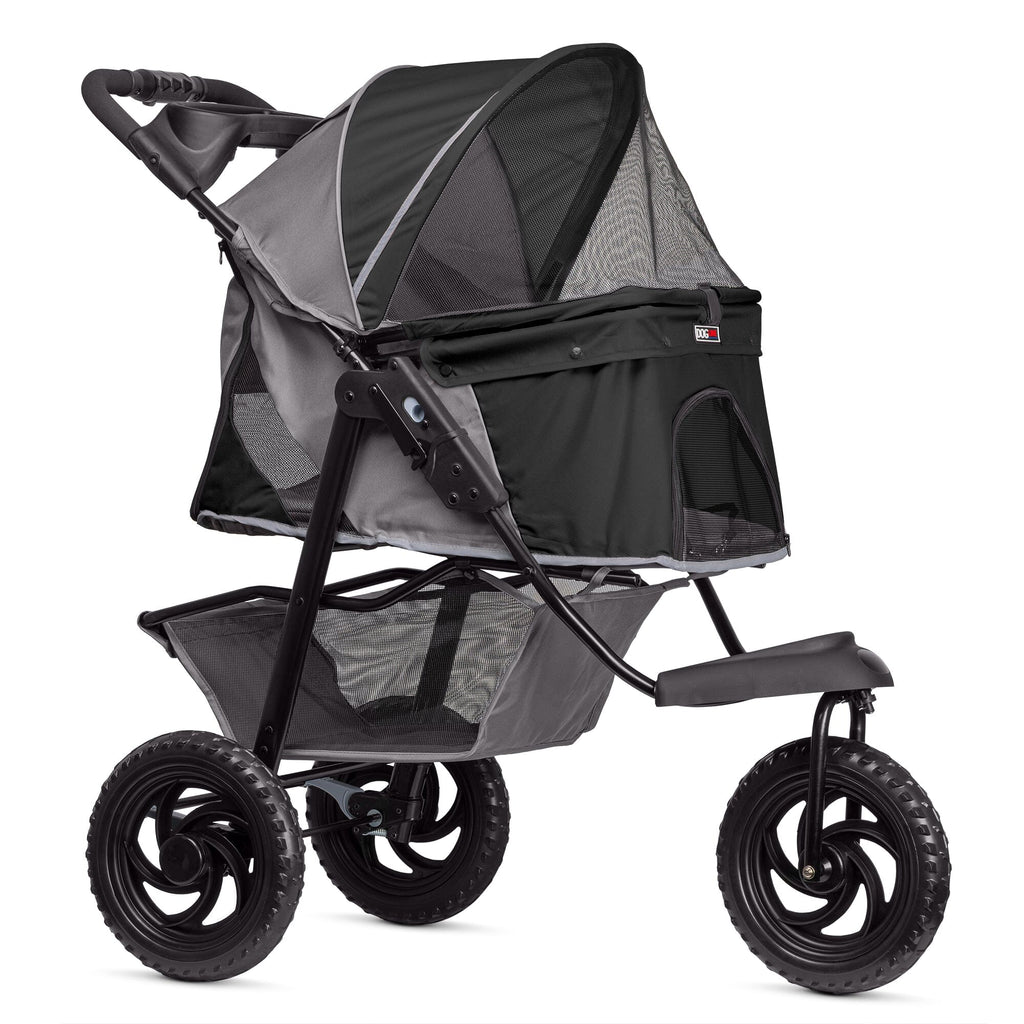 Dogline TrailRunner Pet Stroller with 12" Mixed Terrain Rubber Tires