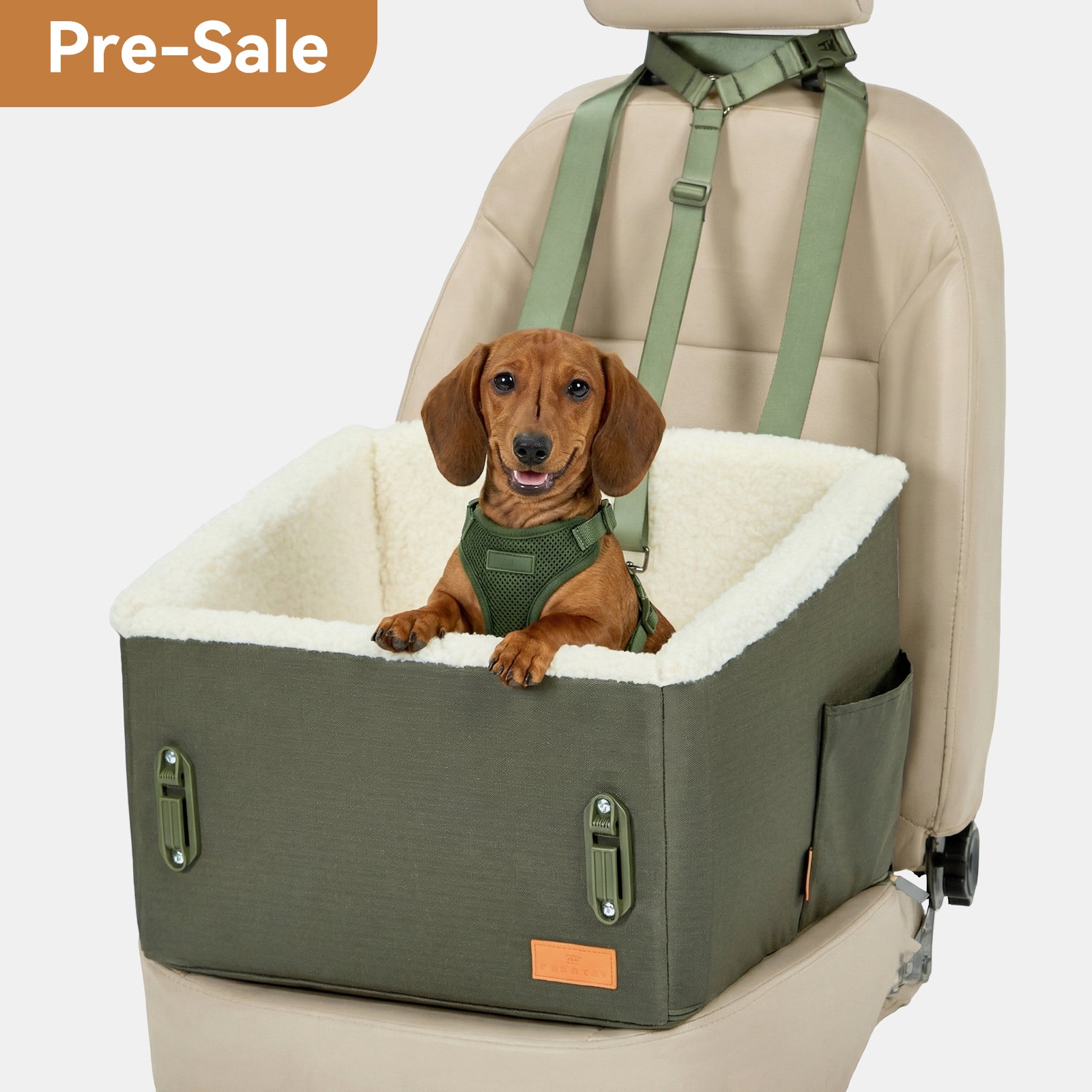 PETSFIT WILDPATH Elevated Dog Car Booster Seat for Small & Medium Dogs