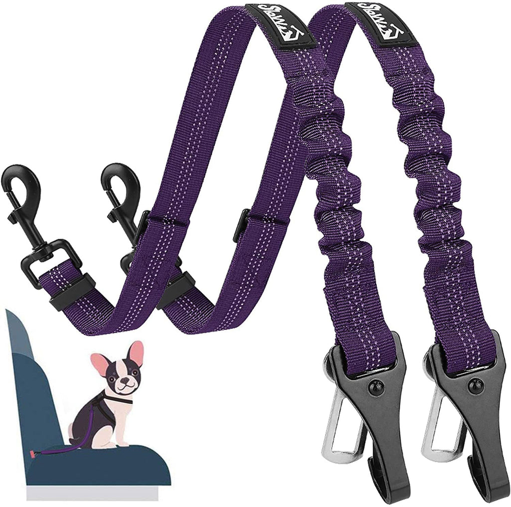 2 Pack Lartch Bar Attachment Seat Belt - Purple