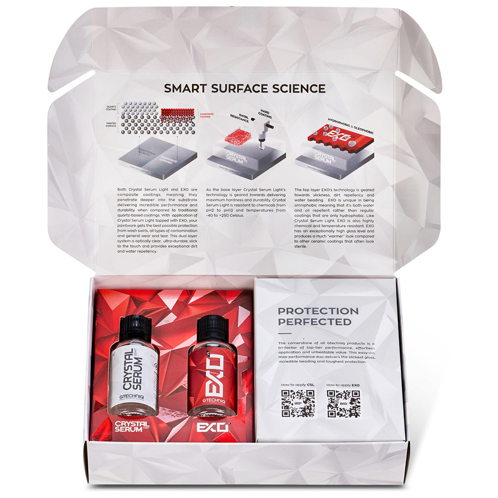 Gtechniq Complete Ceramic Coating Kit (EXO + Crystal Serum Light) - 50 ml kit