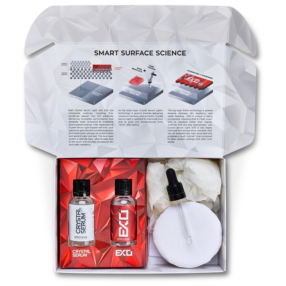 Gtechniq Complete Ceramic Coating Kit (EXO + Crystal Serum Light) - 50 ml kit