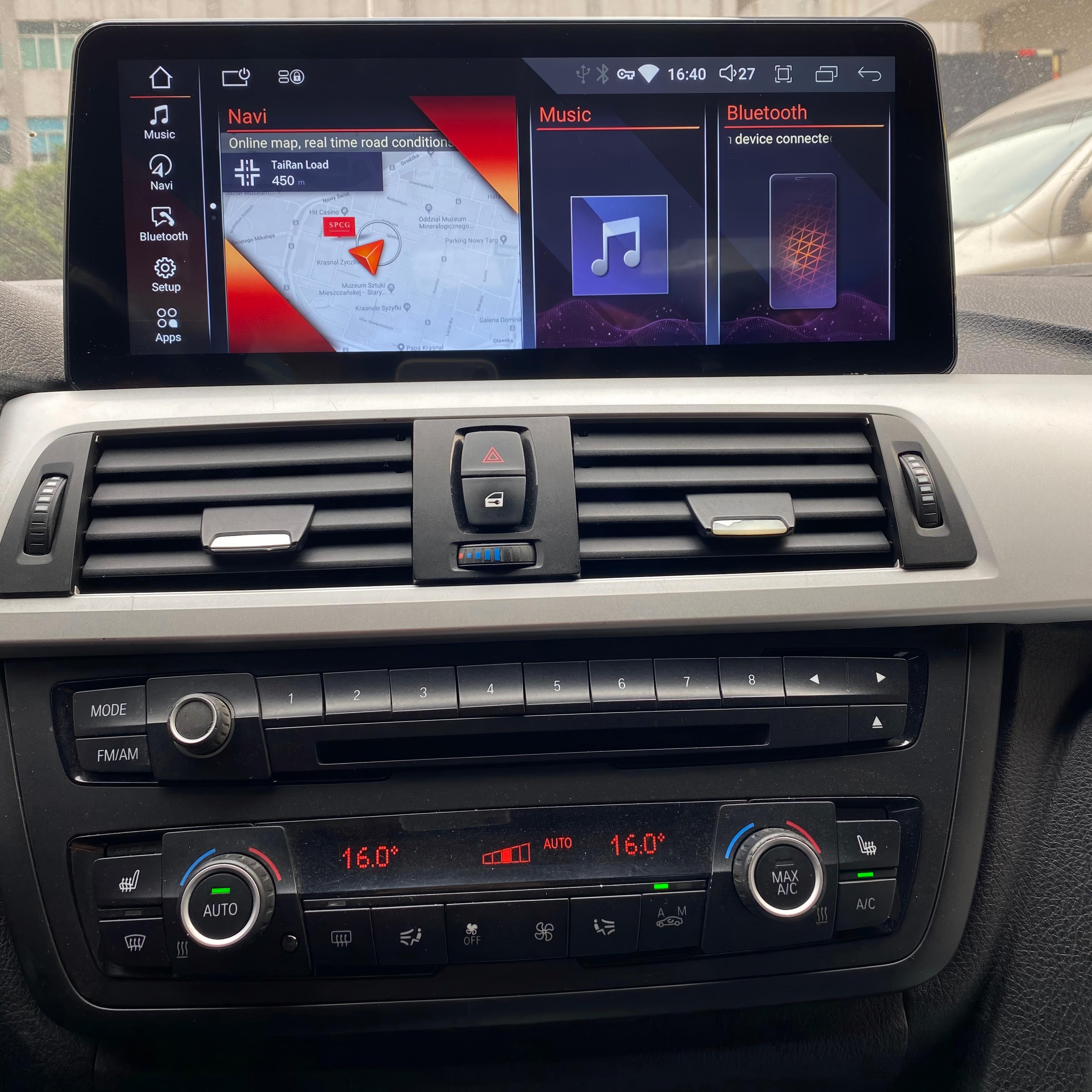 12.3" 3/4 Series F30 F36 2013-2020 BMW Android Screen | Wireless Carplay | 1920*720