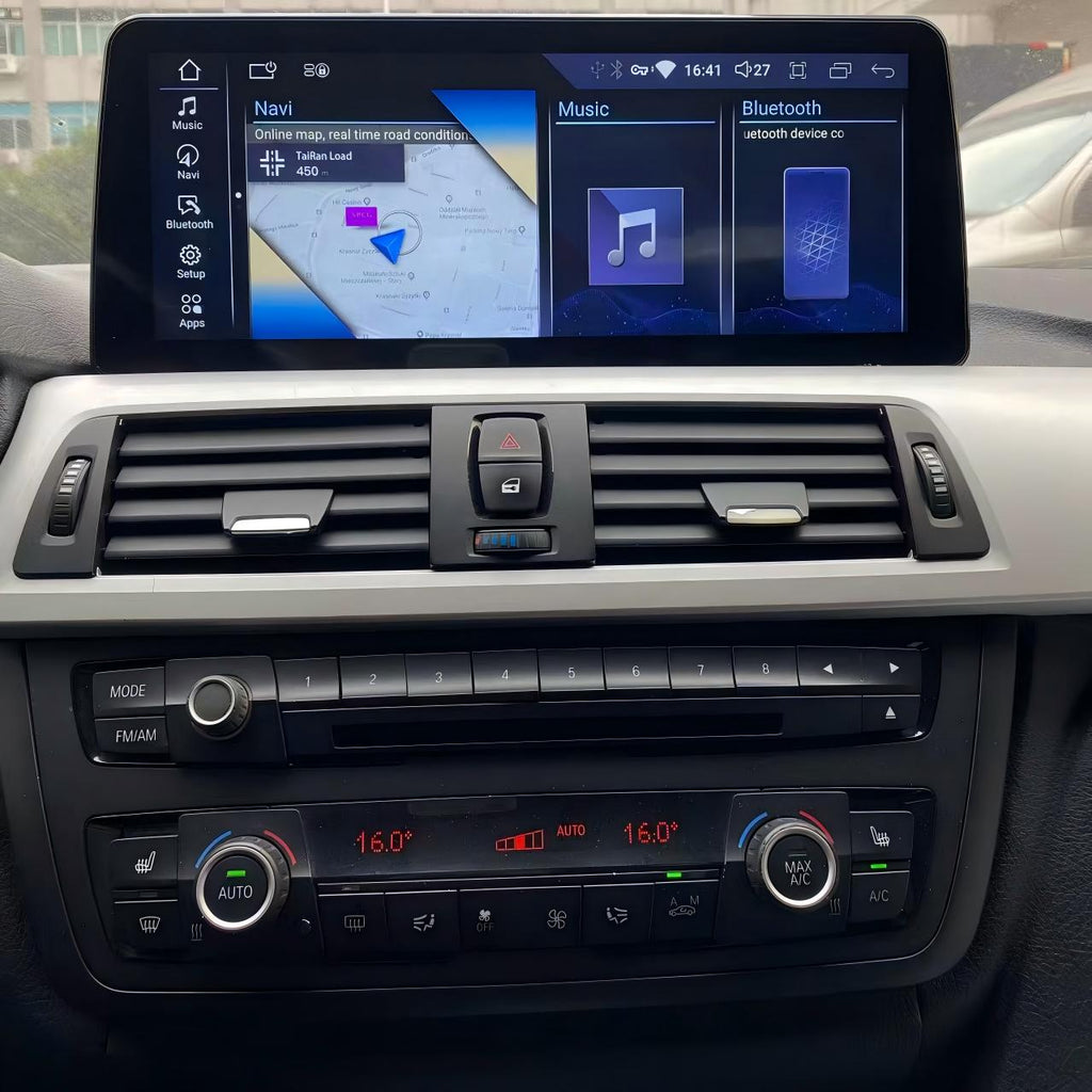 12.3" 3/4 Series F30 F36 2013-2020 BMW Android Screen | Wireless Carplay | 1920*720