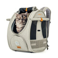 Ibiyaya Adventure Cat/Bunny/Puppy Carrier Backpack with Window, Large Airline Approved Cat Bag for Hiking & Travel. Best for both Kitten & Fat Cat