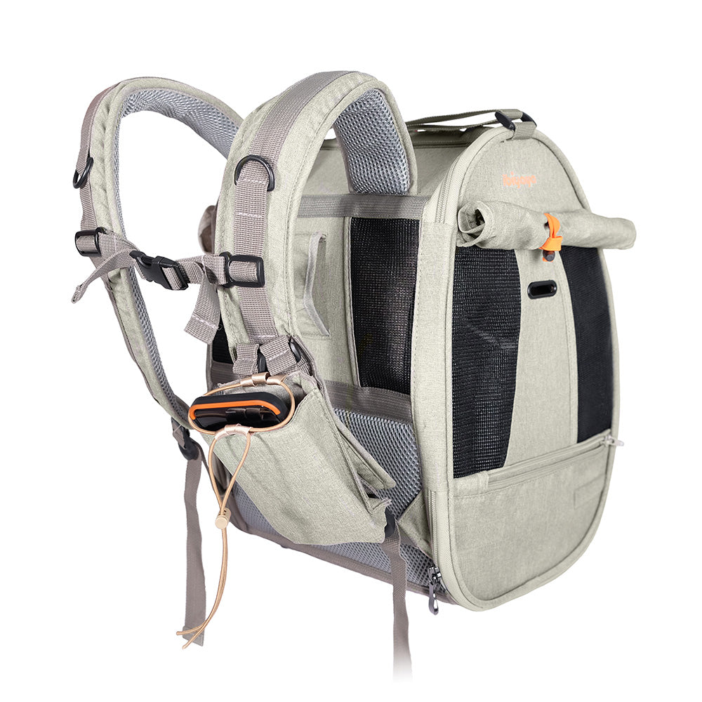 Ibiyaya Adventure Cat/Bunny/Puppy Carrier Backpack with Window, Large Airline Approved Cat Bag for Hiking & Travel. Best for both Kitten & Fat Cat