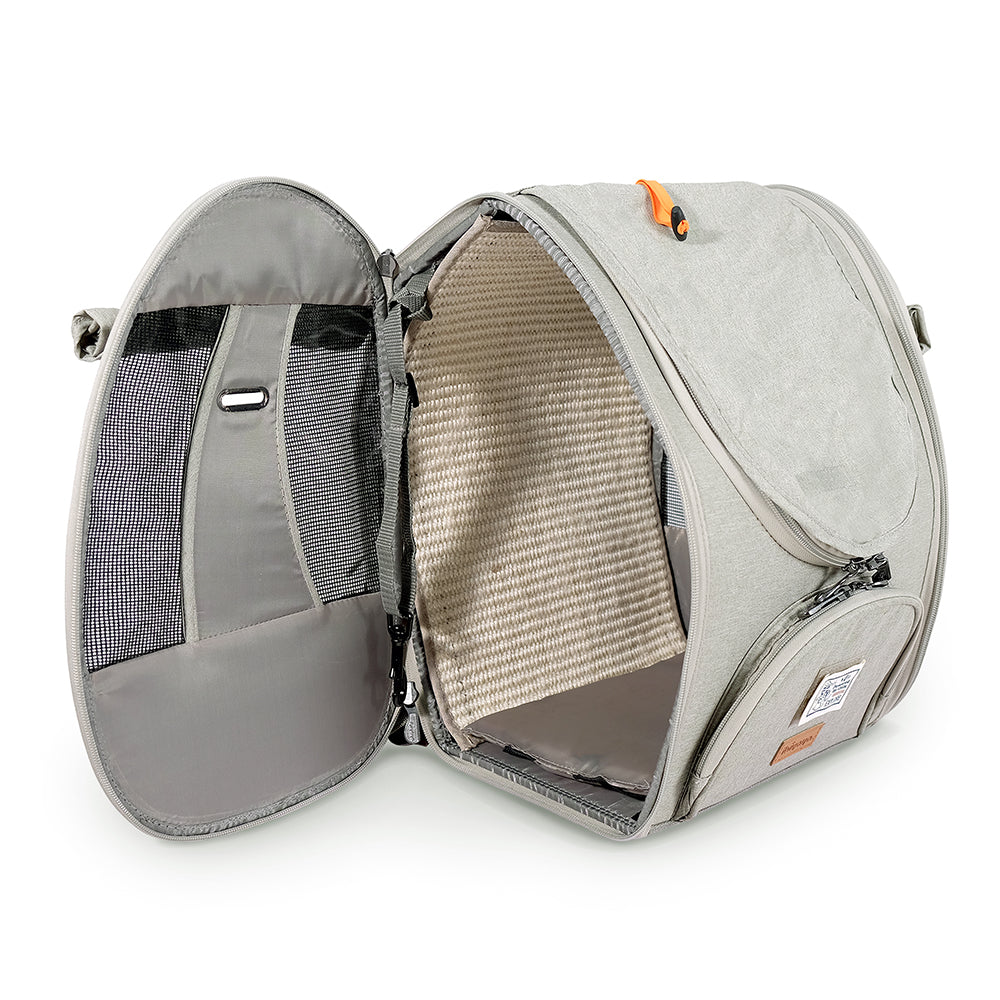 Ibiyaya Adventure Cat/Bunny/Puppy Carrier Backpack with Window, Large Airline Approved Cat Bag for Hiking & Travel. Best for both Kitten & Fat Cat