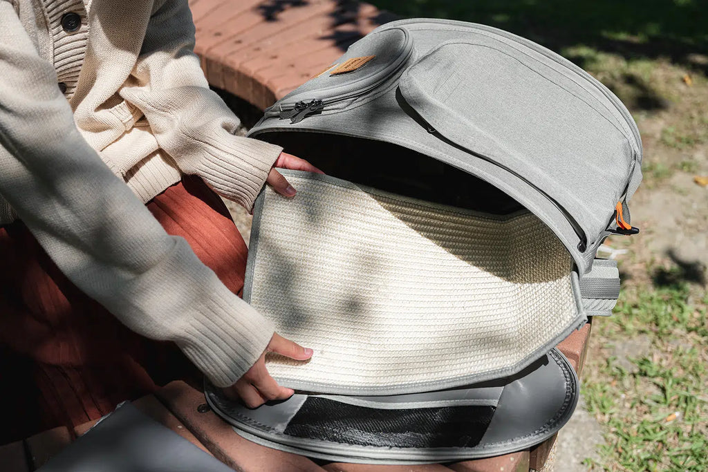 Ibiyaya Adventure Cat/Bunny/Puppy Carrier Backpack with Window, Large Airline Approved Cat Bag for Hiking & Travel. Best for both Kitten & Fat Cat