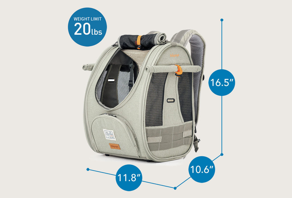 Ibiyaya Adventure Cat/Bunny/Puppy Carrier Backpack with Window, Large Airline Approved Cat Bag for Hiking & Travel. Best for both Kitten & Fat Cat