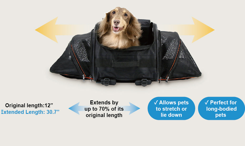 Ibiyaya JetPaw: 3-in-One Pet Stroller with Removable Airline-Approved Carrier Expandable Rolling Pet Carrier-Backpack for Dogs & Cats