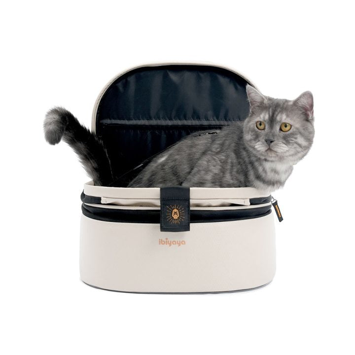 Ibiyaya Panorama Zipper-Free Small Pet Travel Carrier, Cat-Dog Chest Carrier, Airline-Approved Pet Backpack