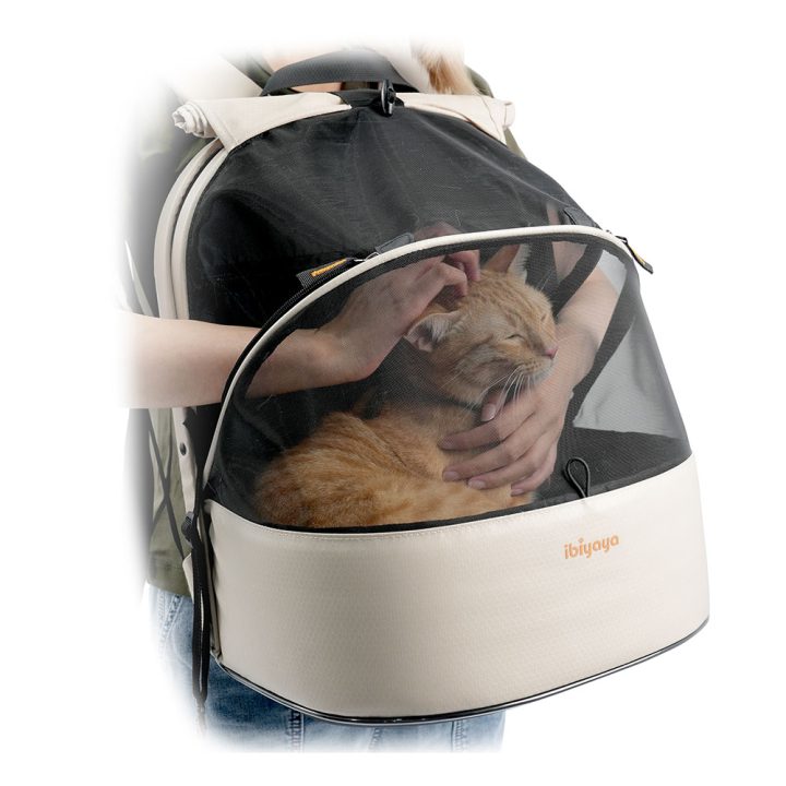 Ibiyaya Panorama Zipper-Free Small Pet Travel Carrier, Cat-Dog Chest Carrier, Airline-Approved Pet Backpack