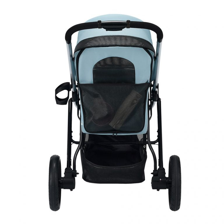 Ibiyaya Beast Pet Jogging Stroller, 3-Wheel All-Terrain Dog-Cat Pram with Double Breaks, Best Large Stroller for Running & Hiking