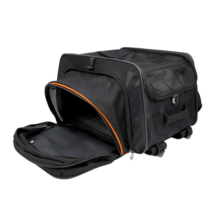 Ibiyaya JetPaw: 3-in-One Pet Stroller with Removable Airline-Approved Carrier Expandable Rolling Pet Carrier-Backpack for Dogs & Cats