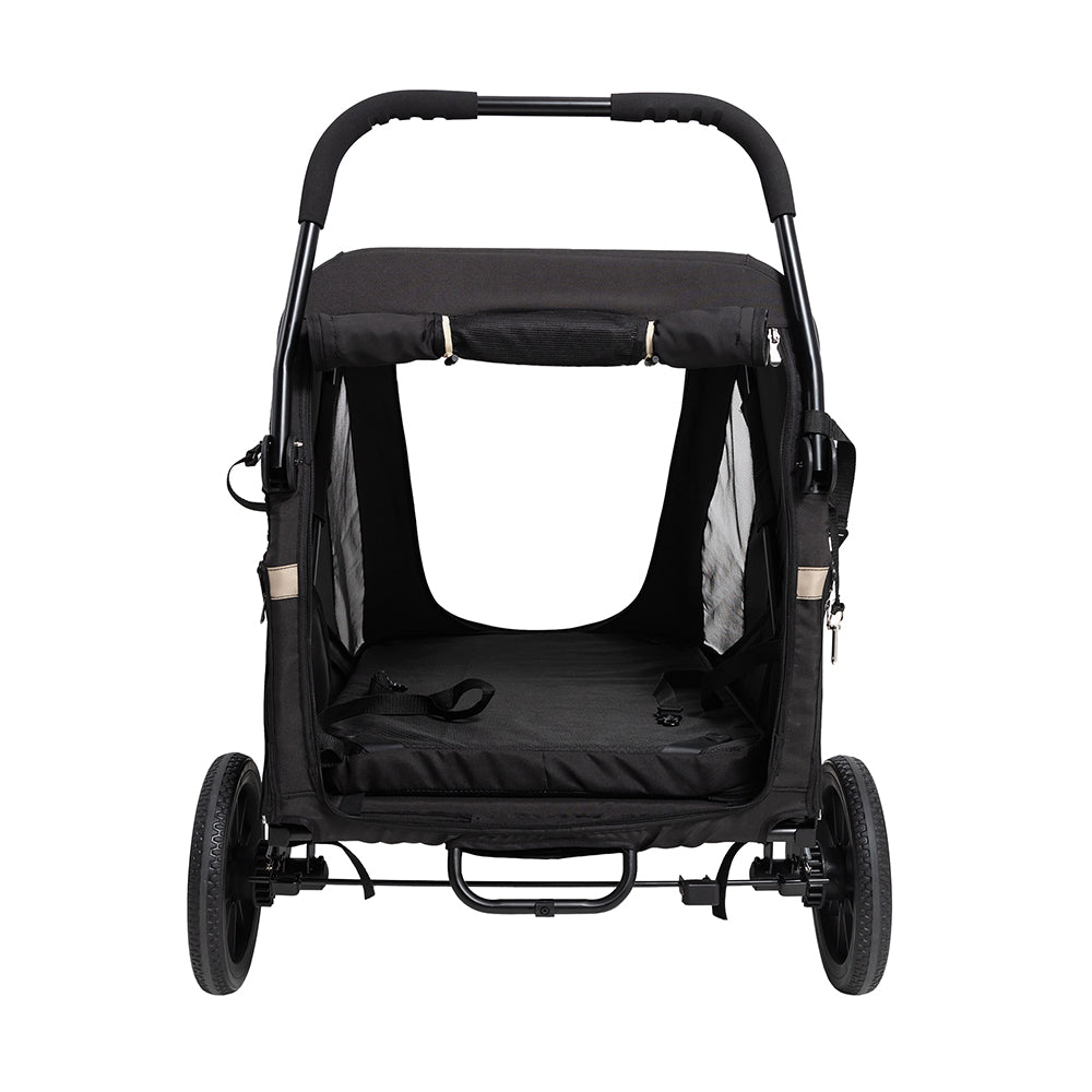 Ibiyaya Grand Cruiser Large Dog Stroller, 4-Wheel Foldable Big Dog Pram for Large Breeds, Senior & Injured Pets