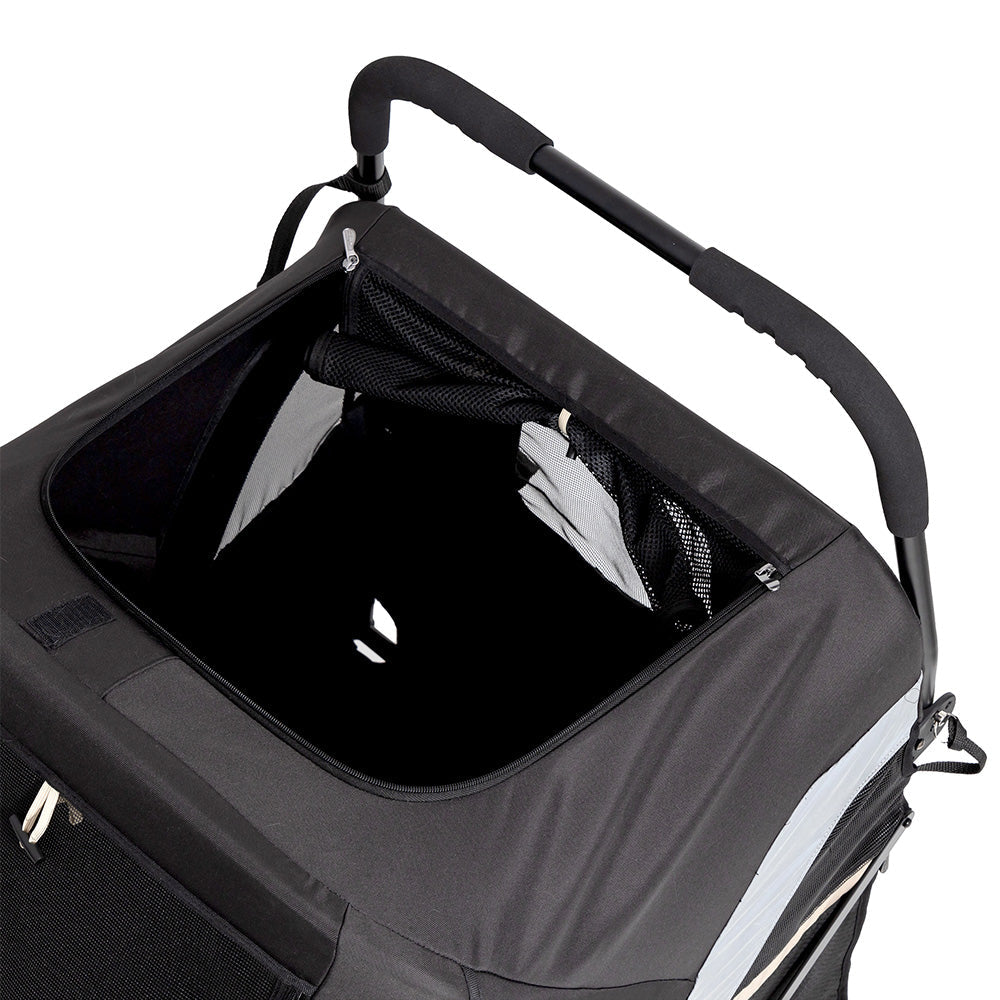 Ibiyaya Grand Cruiser Large Dog Stroller, 4-Wheel Foldable Big Dog Pram for Large Breeds, Senior & Injured Pets