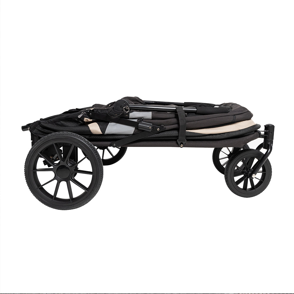 Ibiyaya Grand Cruiser Large Dog Stroller, 4-Wheel Foldable Big Dog Pram for Large Breeds, Senior & Injured Pets