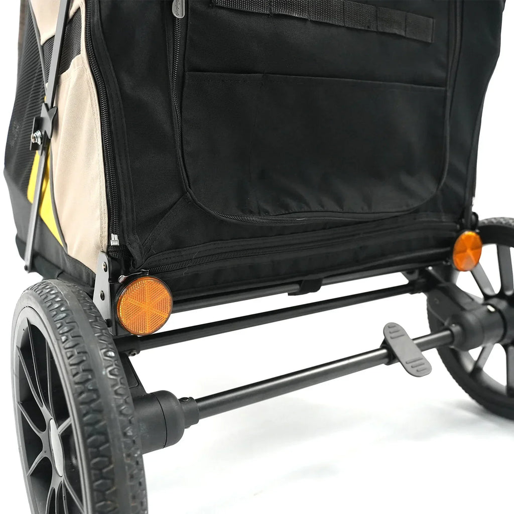 Ibiyaya Minika 3-in-1 Pet Stroller System with Foldable Dog Bicycle Trailer & Indoor-Outdoor Kennel