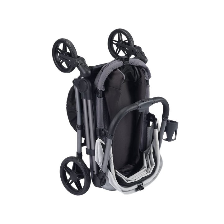 Ibiyaya Maxi Deep Carriage Pet Stroller with Puncture-Free Rubber Wheels, Lightweight and Collapsible