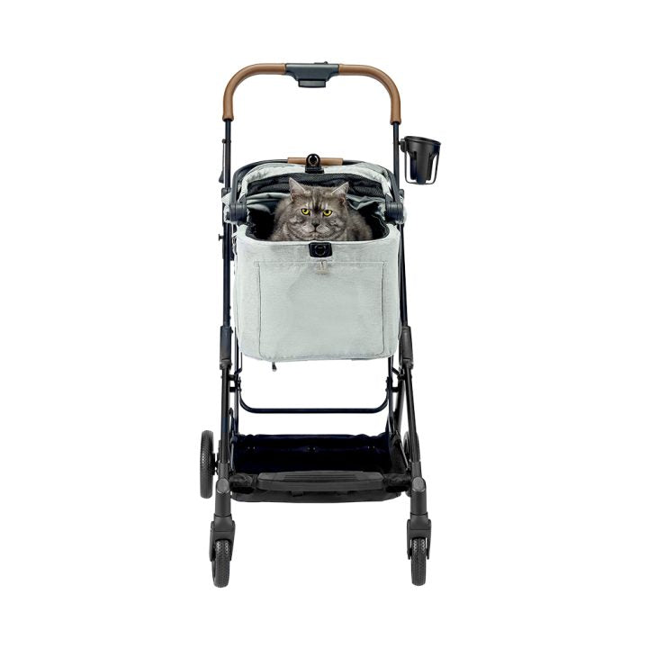 Tinker Small Detachable Pet Stroller with Cup Holder – Compact Buggy for Cats & Small Dogs