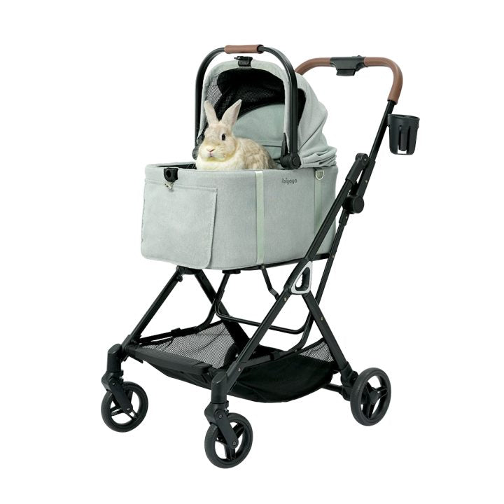 Tinker Small Detachable Pet Stroller with Cup Holder – Compact Buggy for Cats & Small Dogs