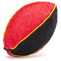 FDT Multi-Color French Linen Football Tug Toy - with Squeaker OR with Handle