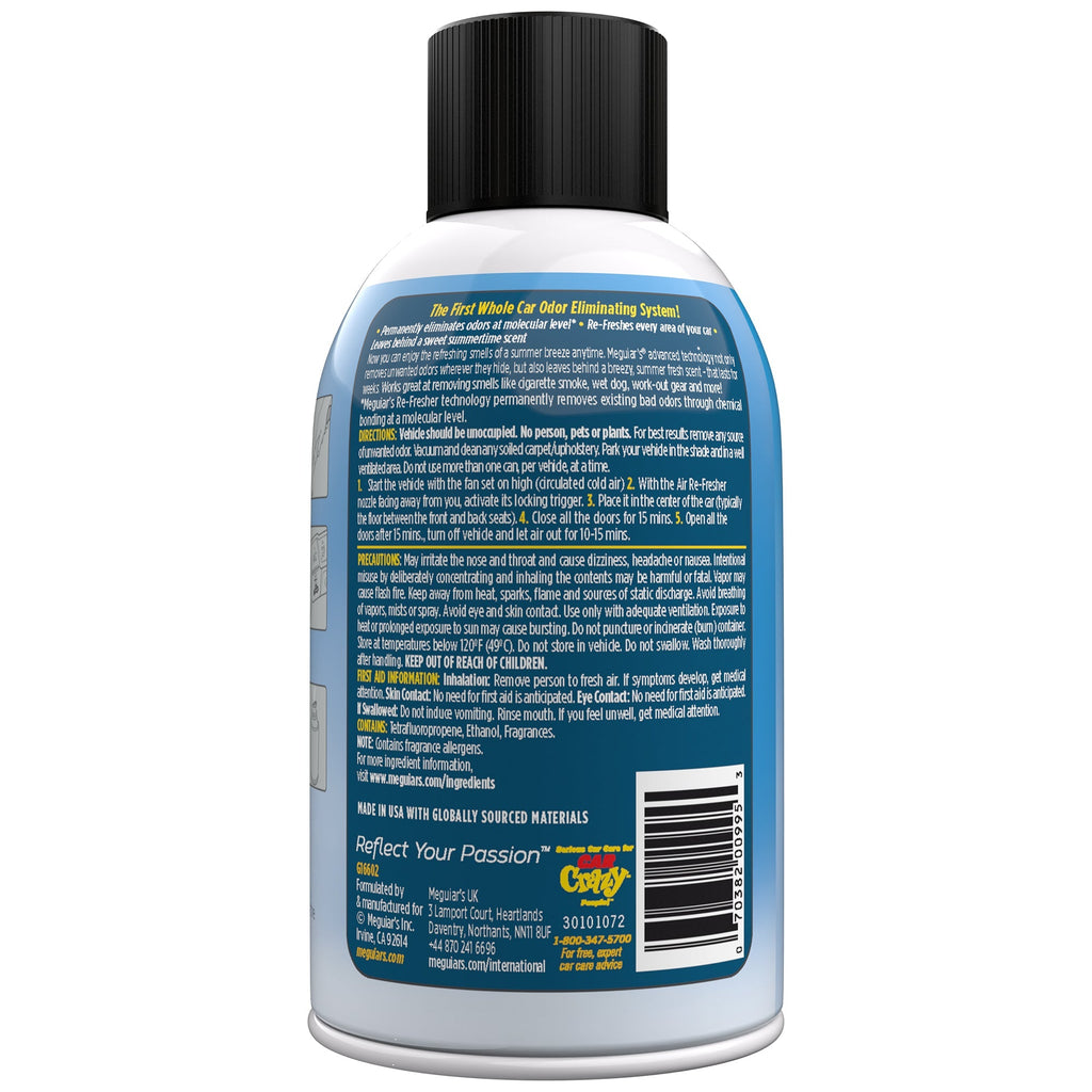 Meguiar's Whole Car Air Refresher Odor Eliminator, G16602 - Summer Breeze Scent