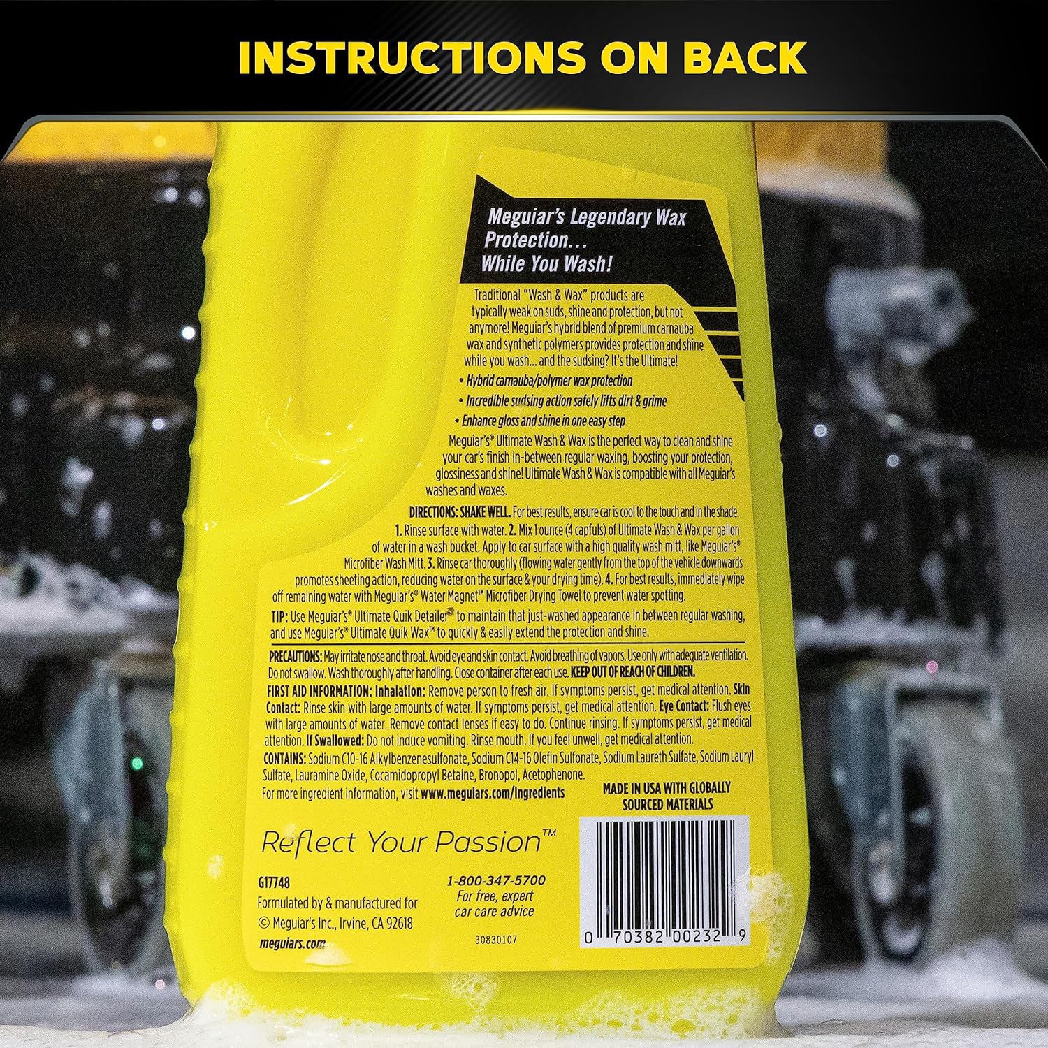 Meguiar's Ultimate Wash & Wax, G17748 - 48 oz.