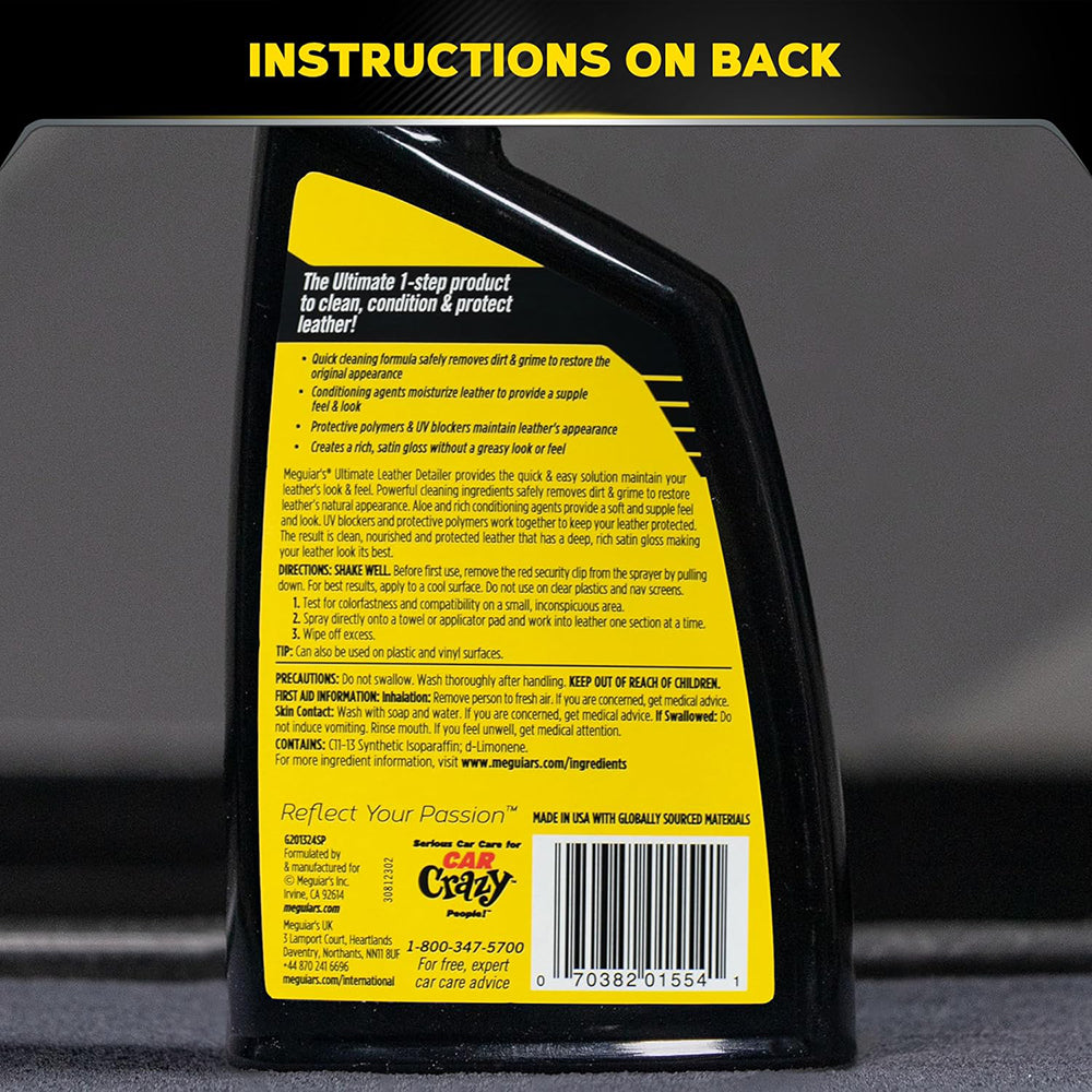 Meguiar's Ultimate Leather Detailer, G201316 - 16 oz.
