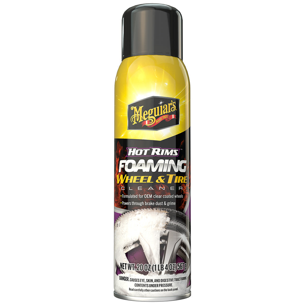 Meguiar's Hot Rims Foaming Wheel & Tire Cleaner, G250320 - 20 oz.
