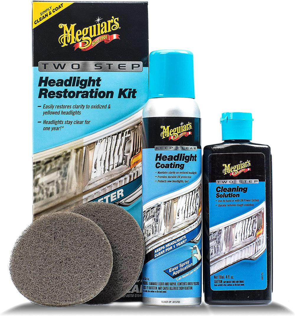 Meguiar's Two Step Headlight Restoration Kit, G2970