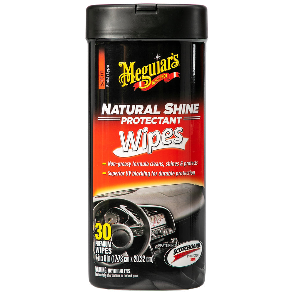 Meguiar's Natural Shine Protectant Wipes, G4100 - 25 Wipes