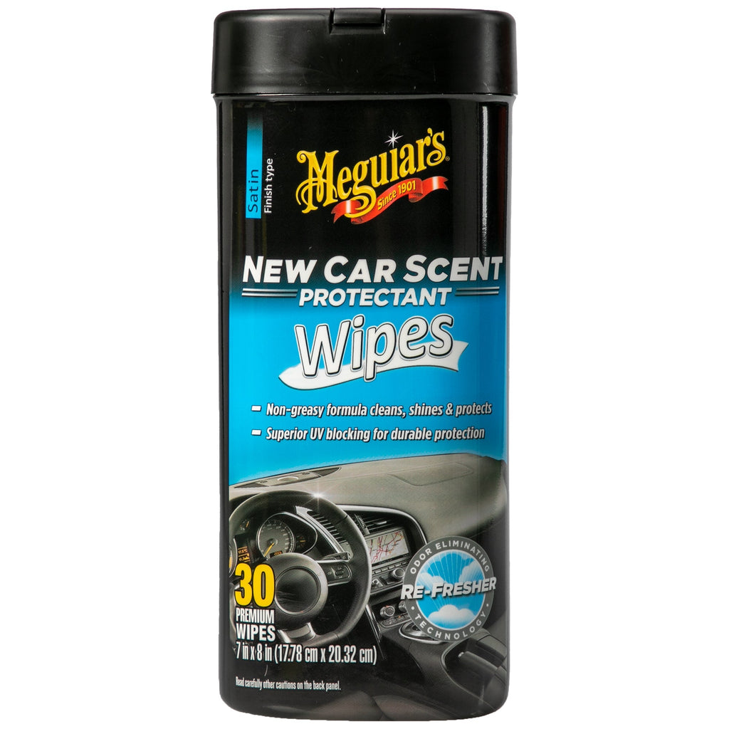Meguiar's New Car Scent Interior Protectant Wipes, G4200 - 30 Wipes