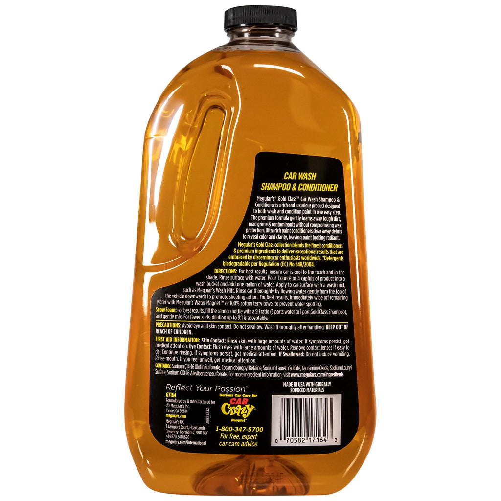 Meguiar's Gold Class Car Wash Shampoo & Conditioner, G7164 - 64 oz.