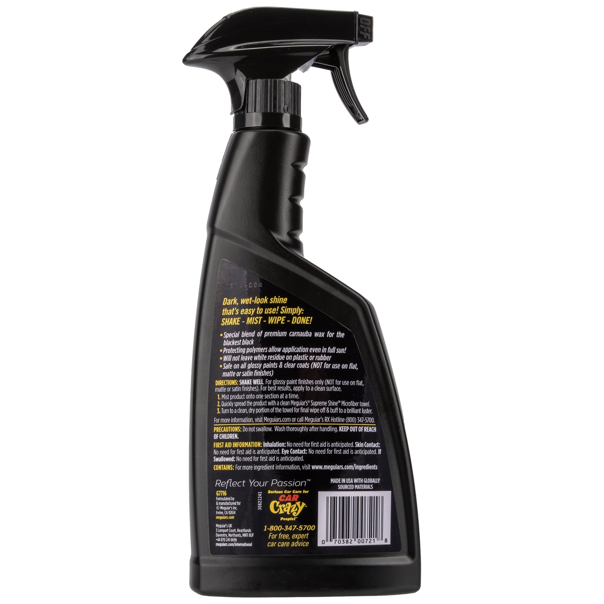 Meguiar's Gold Class Quik Wax, G7716 - 16 oz.