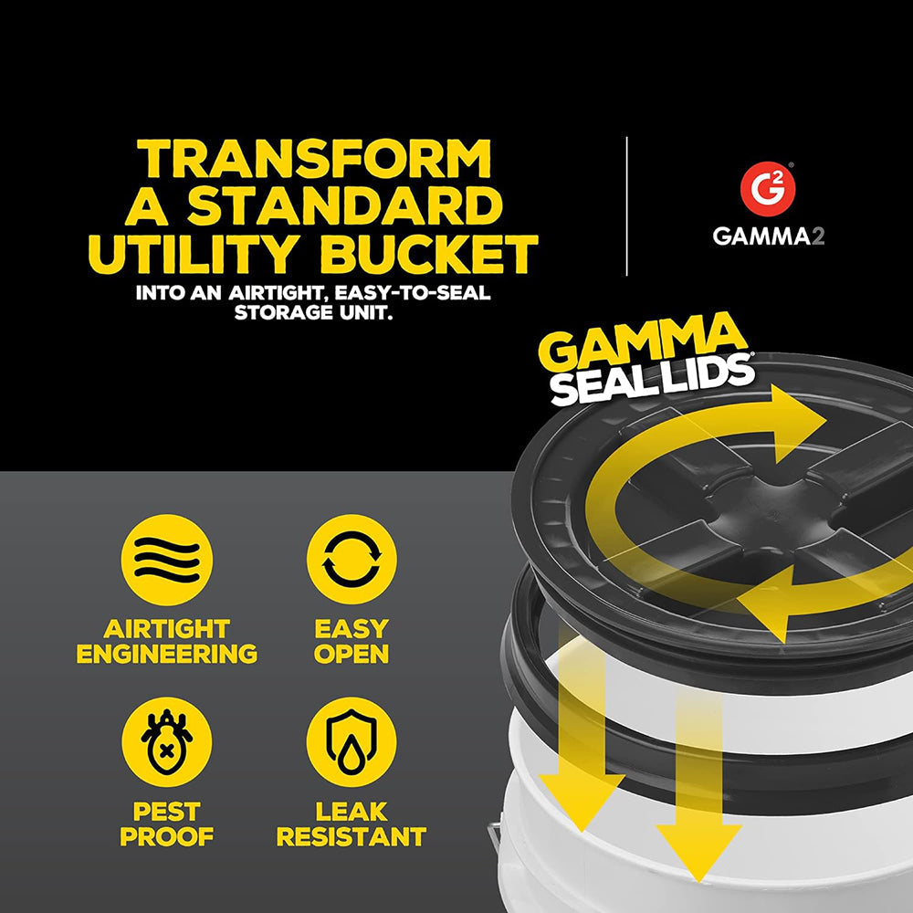 Grit Guard Gamma Seal Lid - Black