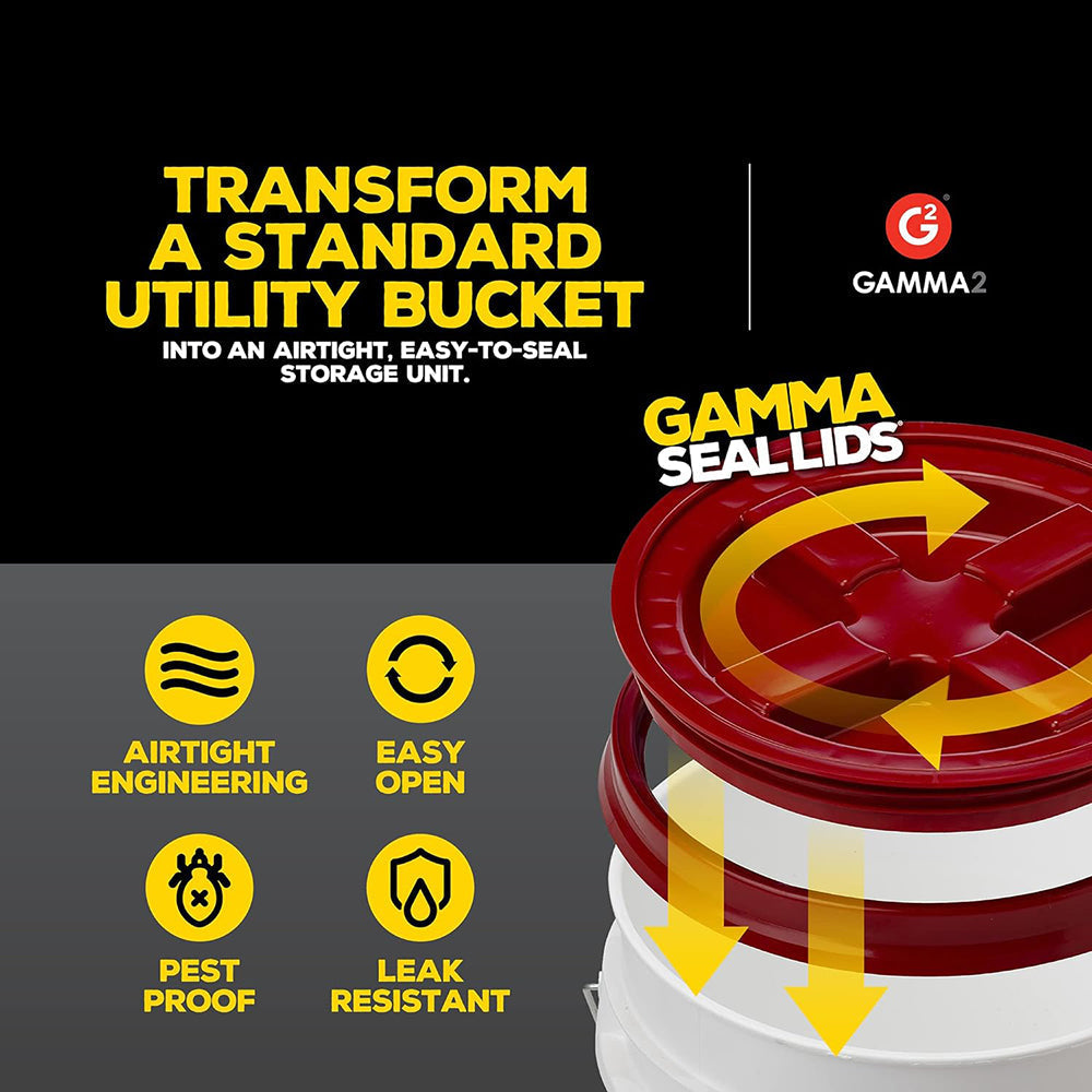 Grit Guard Gamma Seal Lid - Red